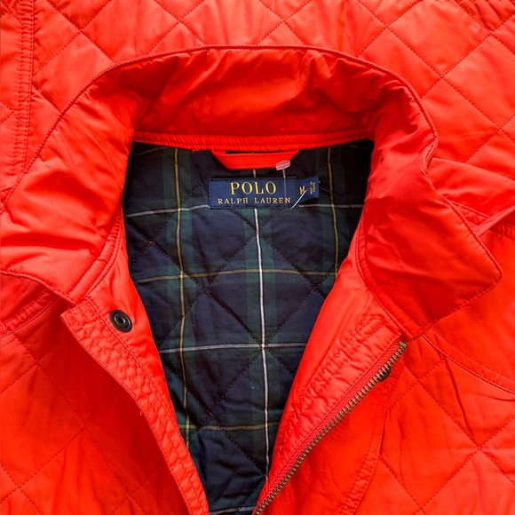 POLO RALPH LAUREN MEN’S QUILTED VEST IN ORANCH DIAMOND SIZE-M - Picture 5 of 9